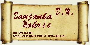 Damjanka Mokrić vizit kartica